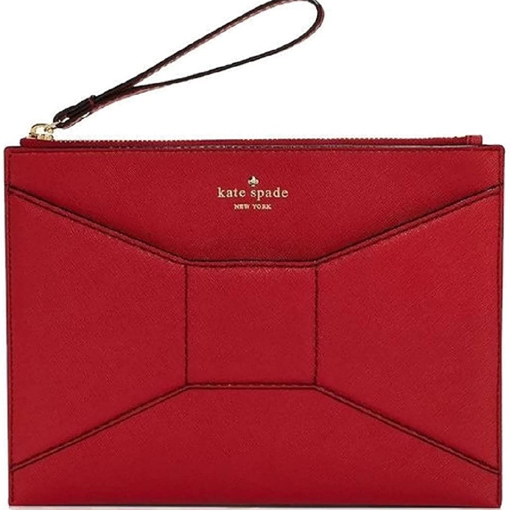 Kate Spade New York Dynasty Red "2 Park Avenue" Medium Bella Wristlet~Rare